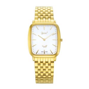 Đồng hồ Ogival 393M-G-W – Nam – 36 x 33mm – Kính sapphire – Quartz (Pin) – Dây kim loại
